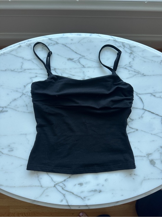 Princess Polly Tops - Princess Polly Black Ruched Cami